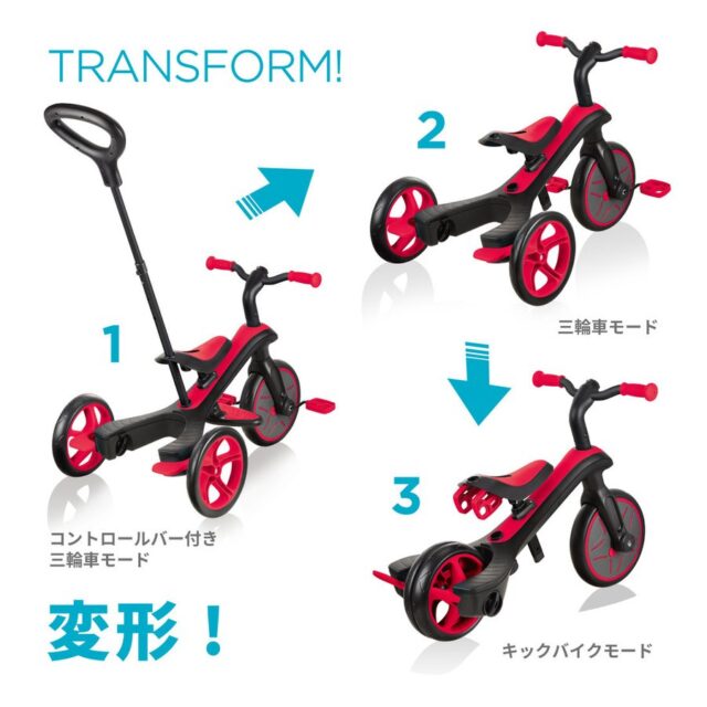 ポイント10倍】GLOBBER エクスプローラー トライク 4in1 三輪車